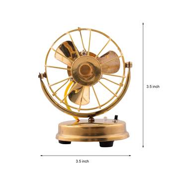 Brass Antique Table Fan Showpiece 3