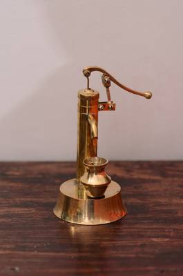 Brass Antique Hand Pump Showpiece 2