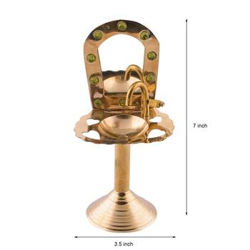 Brass Antique Wash Basin Showpiece 3