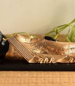 Polyresin Resting Buddha on Wooden Board