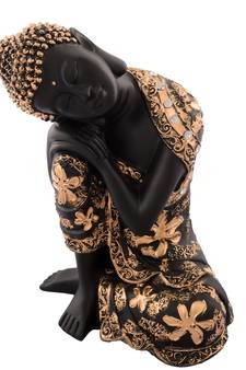 Pleasing Buddha on Knee Polyresin Showpiece