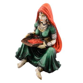 Polyresin Rajasthani Lady Showpiece 4