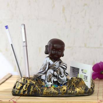 Pen And Visiting Card Holder Decorative Showpiece 1