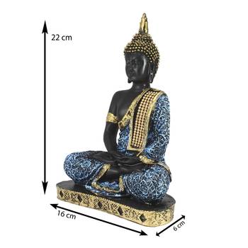 e craft india buddha showpiece blue 24cm 3