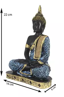 e craft india buddha showpiece blue 24cm