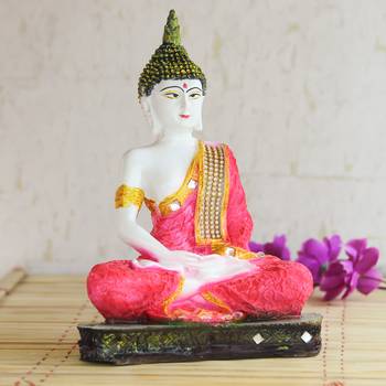 Multicolor Buddha Statue Showpiece 1