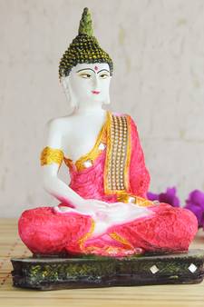 Multicolor Buddha Statue Showpiece