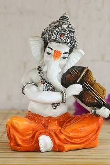 Lord Ganesha playing Violin