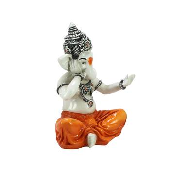 Lord Ganesha Singing Song Decorative Showpiece 4