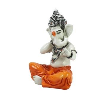 Lord Ganesha Singing Song Decorative Showpiece 5