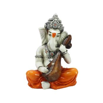 Lord Ganesha playing Guitar Decorative Showpiece 2