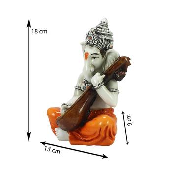 Lord Ganesha playing Guitar Decorative Showpiece 3
