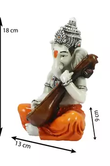 Lord Ganesha playing Guitar Decorative Showpiece