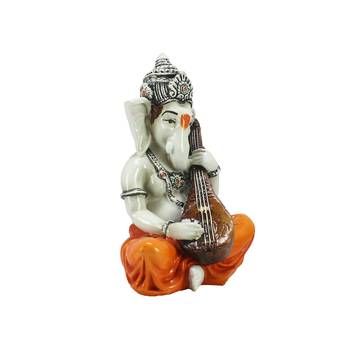 Lord Ganesha playing Guitar Decorative Showpiece 4