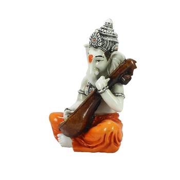Lord Ganesha playing Guitar Decorative Showpiece 5