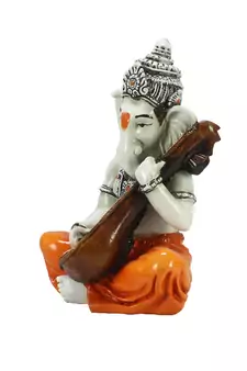Lord Ganesha playing Guitar Decorative Showpiece