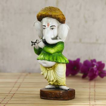 Lord Ganesha playing instument Decorative Showpiece 1
