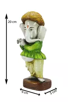 Lord Ganesha playing instument Decorative Showpiece