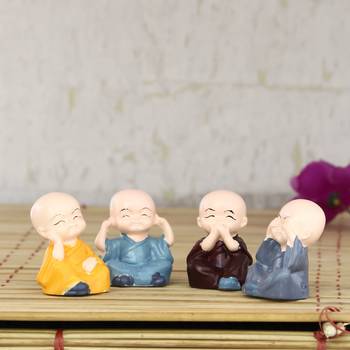 Set of 4 Monk Child Buddhas 2