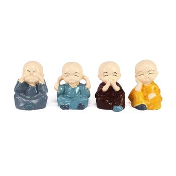 Set of 4 Monk Child Buddhas 3