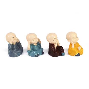 Set of 4 Monk Child Buddhas 5