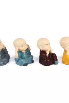 Set of 4 Monk Child Buddhas