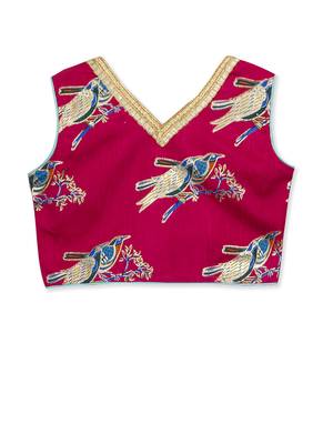 Bird Print Short Top With Plazzo 4