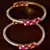 Ruby and AAA CZ Embellished AD Bangles BD410 
