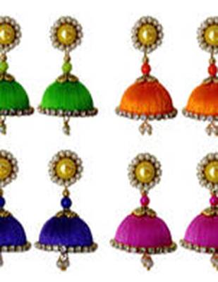Orange earrings 1