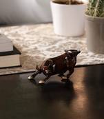 Brass Charging Bull Brass Figurine