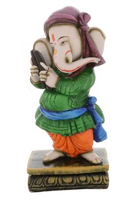 Premium Figurine of Lord Ganesha playing Musical Instrument 1