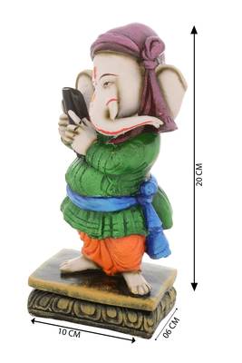 Premium Figurine of Lord Ganesha playing Musical Instrument 2
