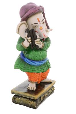 Premium Figurine of Lord Ganesha playing Musical Instrument 3