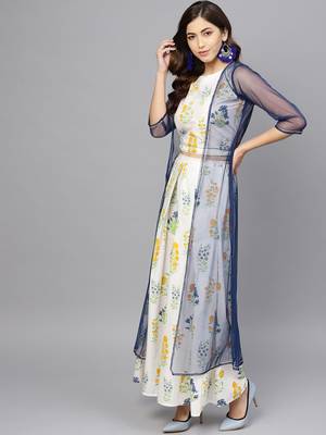 Cream printed cotton salwar 2