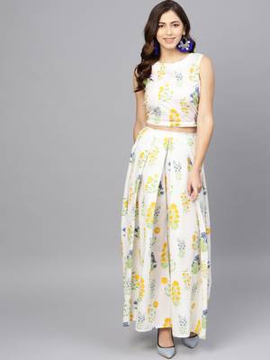 Cream printed cotton salwar 4