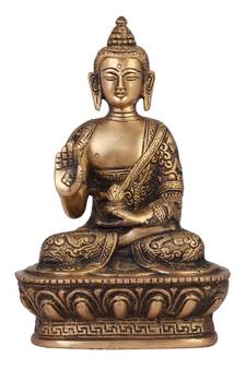 Brass Premium Meditating Buddha Figurine