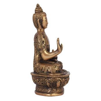 brass meditating buddha figurine 2