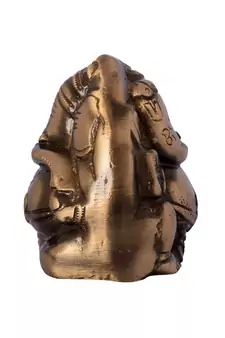 Brass Antique Finish Two Faced Lord Ganesha
