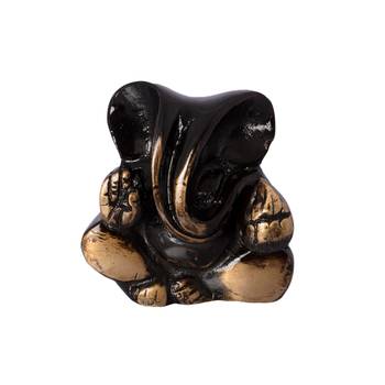 Brass Antique Finish Diving Appu Ganesha 1