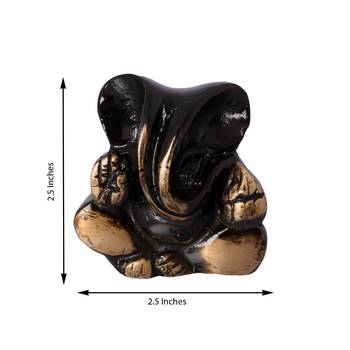 Brass Antique Finish Diving Appu Ganesha 2
