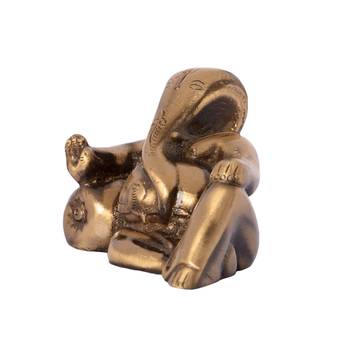 Brass Lord Ganesha with Masand     3