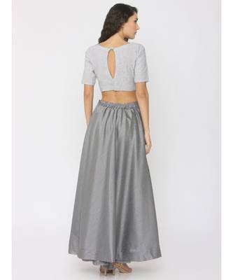 Light Grey Linen Blouse 2