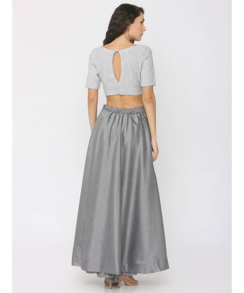 Light Grey Linen Blouse