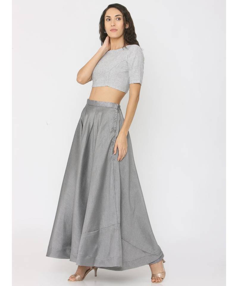 Light Grey Linen Blouse