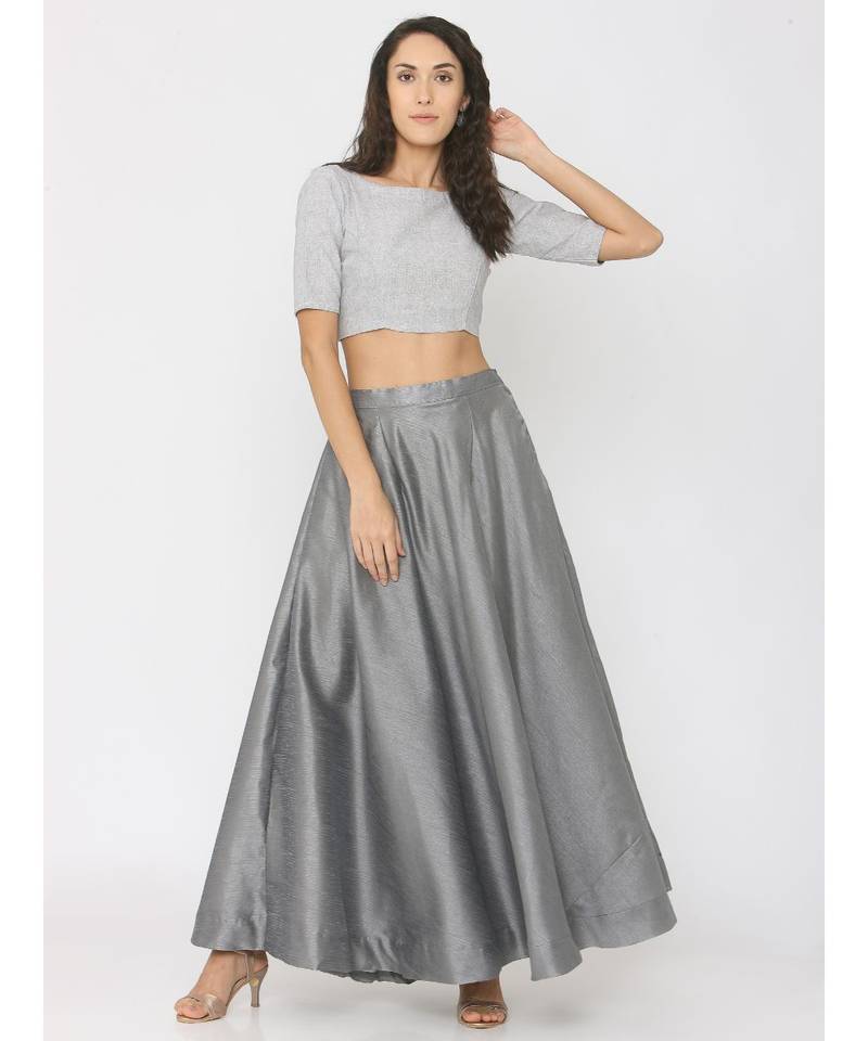 Light Grey Linen Blouse