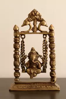 Brass Lord Ganesha on Jhoola