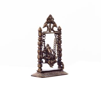 Brass Lord Ganesha on Jhoola 3