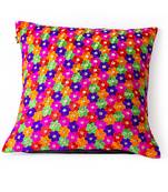 Multi colored |Dupion Silk Embroidery Covers | Set of 2