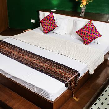 Multi colored |Dupion Silk Embroidery Covers | Set of 2 2