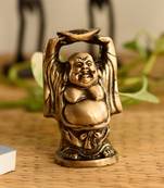 Antique Finish Brass Laughing Buddha